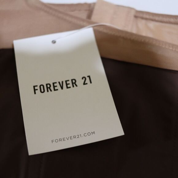 Forever 21 Chocolate and Sand Corset Bralette XL - Picture 8 of 10